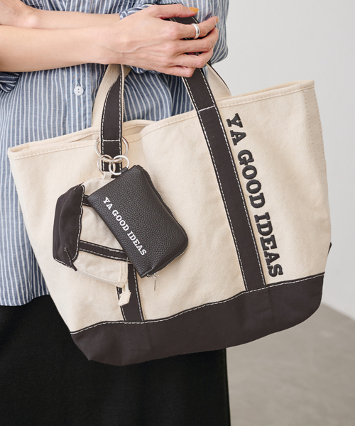 YA GOOD IDEAS BIG＆MINI TOTE M ブラック FRAMeWORK トートバッグ 「追加」YA GOOD IDEAS BIG＆MINI TOTE