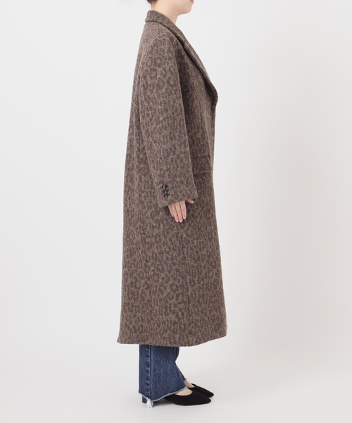 Valentino orlandi 豹柄 裏地 チェスターコート L L Valentino orlandi 豹柄 裏地 チェスターコート L L