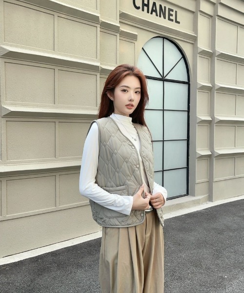 ベスト ベージュ メンズ シアサッカー ベスト【吸汗速乾】通販 [1604-53410