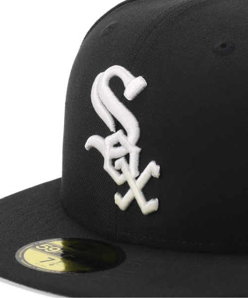 New Era フラットビルキャップ NYロゴ 7 3/8 59FIFTY Logo Scramble NHL オールオーバー ブラック | ニューエラ