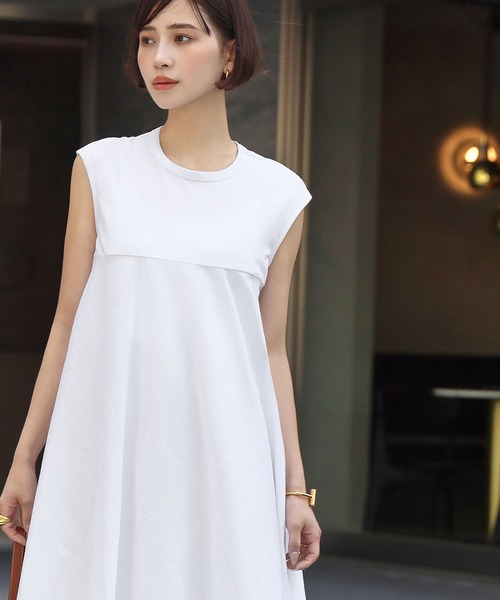 「ELFRANK」 ノースリーブワンピース FREE ブラック レディース_画像9