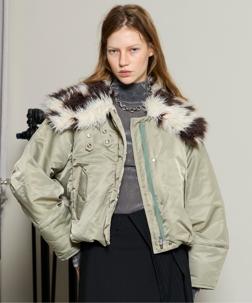 MAISON SPECIAL（メゾンスペシャル） ブルゾン アウター Fur Collar