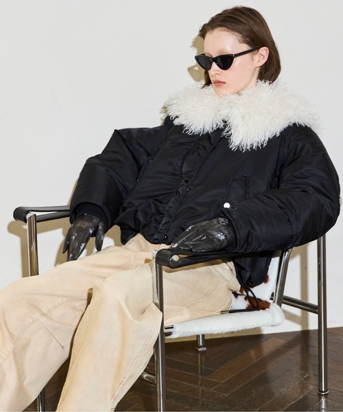 MAISON SPECIAL（メゾンスペシャル） ブルゾン アウター Fur Collar