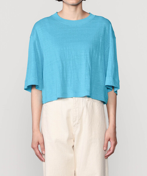 「UNFIL」 半袖Tシャツ 1 ベージュ レディース_画像6