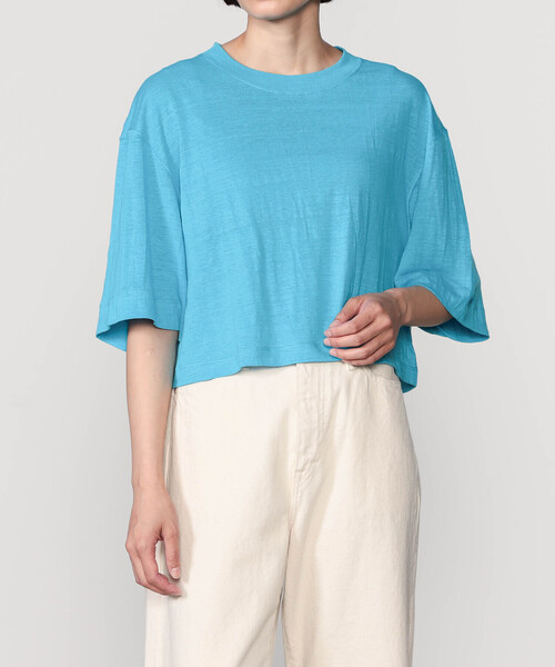 「UNFIL」 半袖Tシャツ 1 ベージュ レディース_画像9