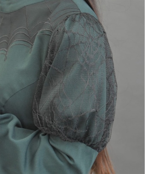 「axes femme POETIQUE」 半袖ワンピース MEDIUM ブラック レディース_画像5