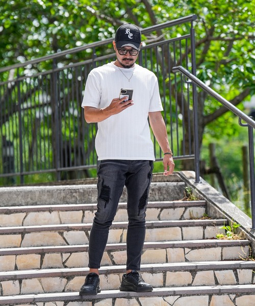 「adamsJUGGLER」 半袖Tシャツ L ホワイト メンズ_画像4