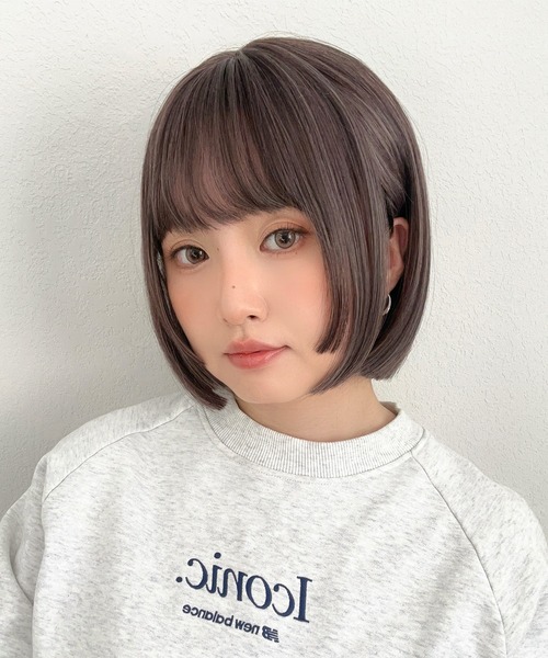 ウィッグ エクステ 「 ロゼットボブ 」 自然 ボブ 姫カット ぷつっと