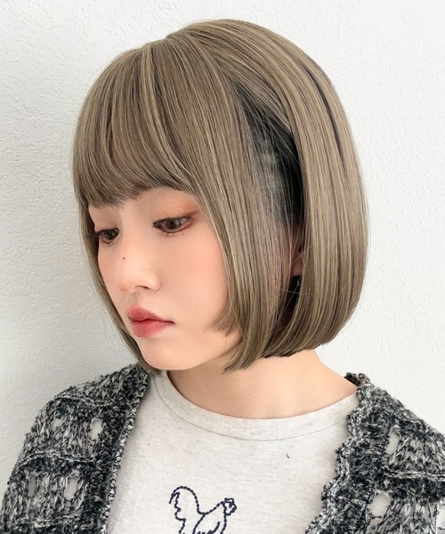 ウィッグ エクステ 「 ロゼットボブ 」 自然 ボブ 姫カット ぷつっと
