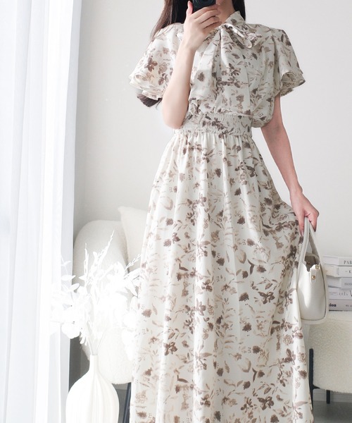 「mily bilet」 半袖ワンピース MEDIUM グレー レディース_画像8