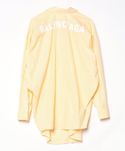 BALENCIAGA（バレンシアガ） ストライプ柄7分袖シャツ 34 イエロー