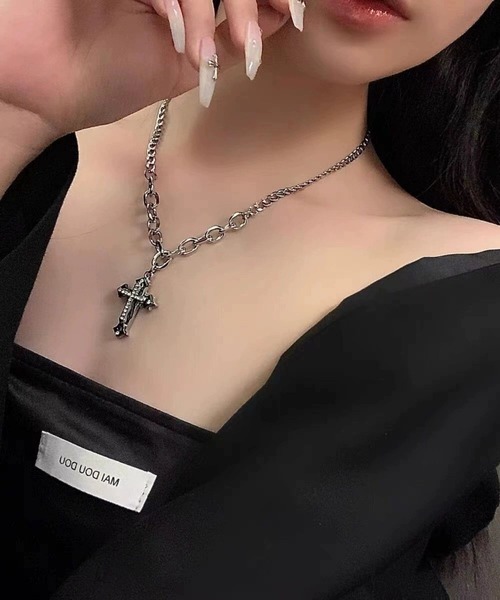 ネックレス ネックレス 「456743」ボリュームクロスネックレス（RZ） レディース