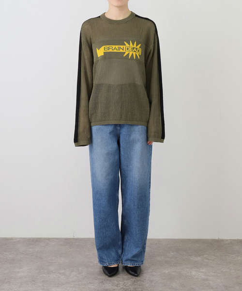 希少✨BRAIN DEAD　ブレインデッド　ニット　セーター　ネイビー　男女兼用 21_000000020614.jpg?1733211554
