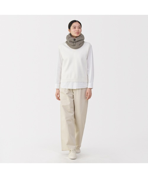 無印良品（MUJI） ネックウォーマー スヌード 再生ポリエステル 内ボア