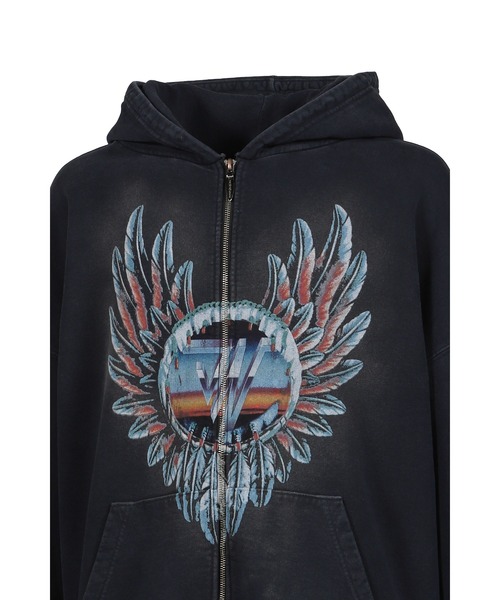 JUN/NAKAYAMA（ジュンナカヤマ） パーカー FEATHER ZIP HOODIE メンズ
