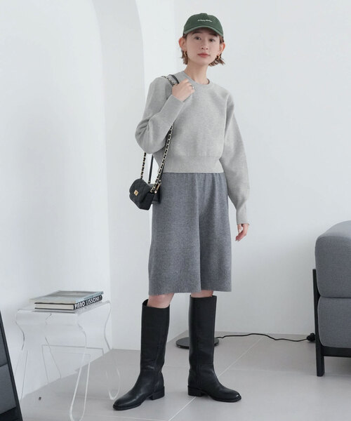 「SLOBE citron.」 長袖ニット FREE ピンク レディース_画像4