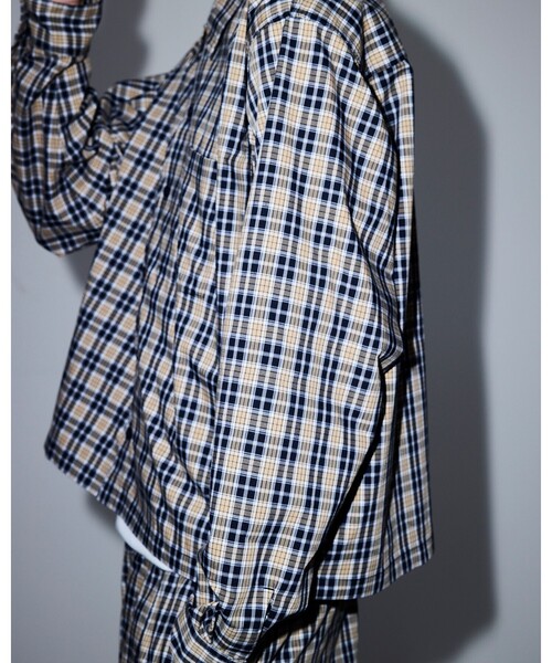 BEAMS（ビームス） シャツ ショートレングス チェックシャツ 「ワイド