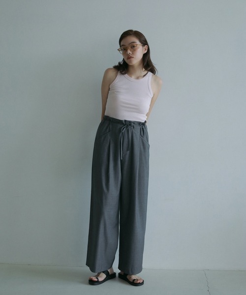 あんず様グレーxs翌日発送 anuke（アンヌーク） スラックス 36inch グレー レディース : ZOZOTOWN