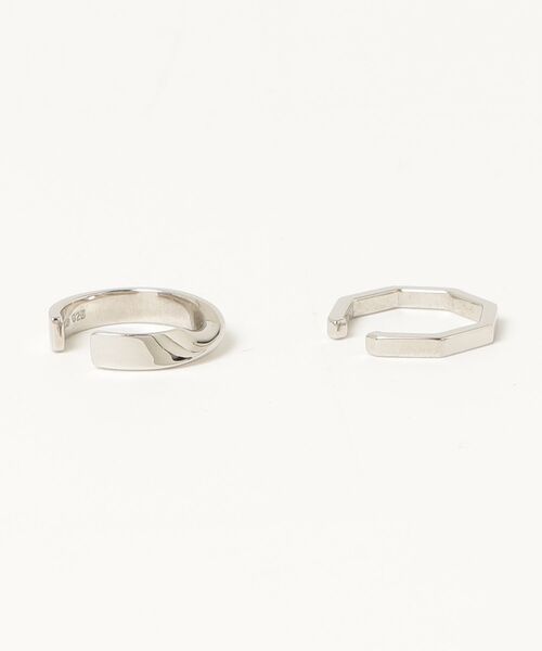 「Jouete」 イヤーカフ2点セット FREE プラチナム レディース_画像2