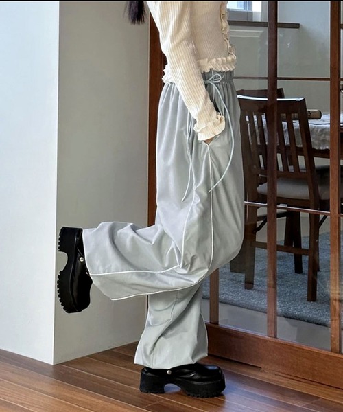 「BARELY BLUE」 カーゴパンツ MEDIUM グレー レディース_画像7