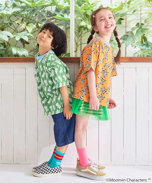 MOOMIN（ムーミン） tシャツ 「MOOMIN/ムーミン」別注 総柄プリントTee 