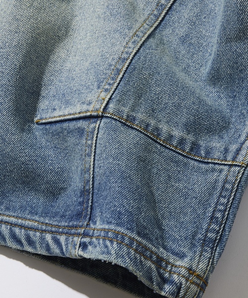 「NAUTICA」 デニムハーフパンツ X-LARGE ネイビー メンズの画像