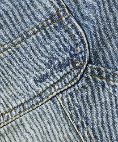 「NAUTICA」 デニムハーフパンツ X-LARGE ネイビー メンズの画像