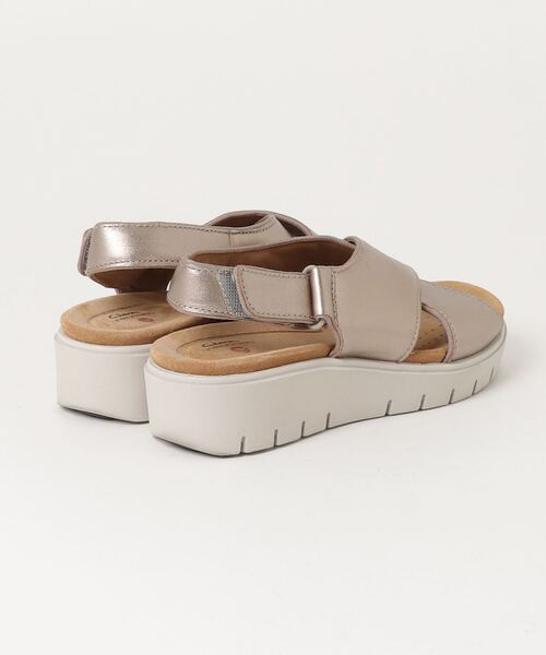 「Unstructured」 「CLARKS」フラットサンダル 3.5 イエロー レディース_画像3