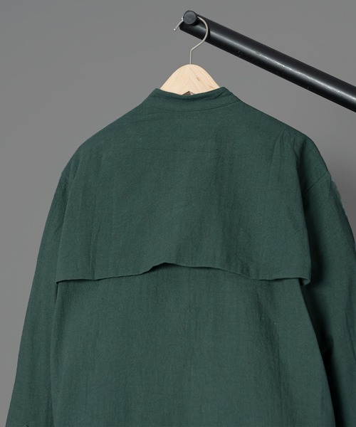 「SEEALL」 長袖シャツ 38 ダークグリーン レディース_画像5