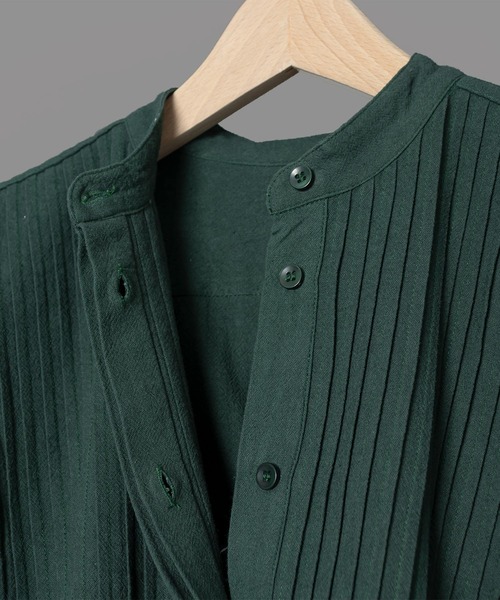 「SEEALL」 長袖シャツ 38 ダークグリーン レディース_画像6