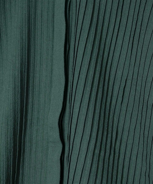 「SEEALL」 長袖シャツ 38 ダークグリーン レディース_画像9