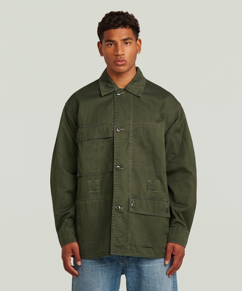 G-STAR RAW ミリタリージャケット モッズコート Reversible Overshirt