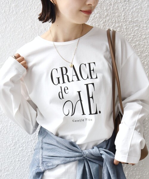 SHIPS(シップス) tシャツ ロング スリーブ プリント TEE レディース SHIPS(シップス) tシャツ ロング スリーブ プリント TEE レディース