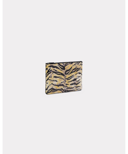 'KENZO Tiger' ポーチ イン レザー