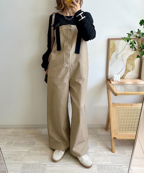 「NOAHL」 オーバーオール L ベージュ レディース_画像2