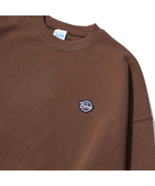 「KEBOZ」 スウェットカットソー SMALL ブラウン メンズ_画像5