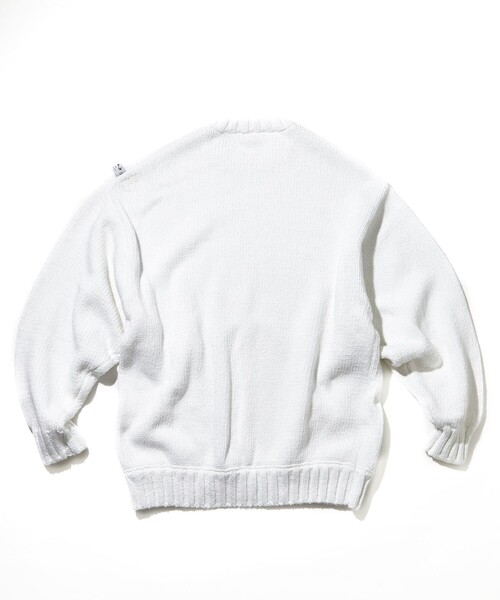 「NAUTICA」 長袖ニット LARGE ホワイト メンズの画像