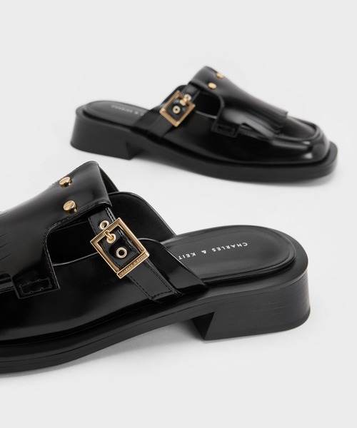 「CHARLES & KEITH」 ミュール 23.5cm ブラック系その他7 レディース_画像2
