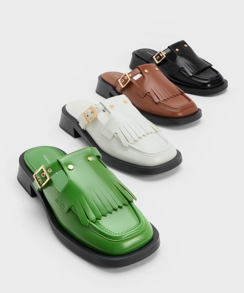 「CHARLES & KEITH」 ミュール 23.5cm ブラック系その他7 レディース_画像4