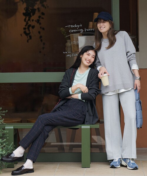 「UNFILO」 長袖ニット LARGE ピンク レディース_画像3
