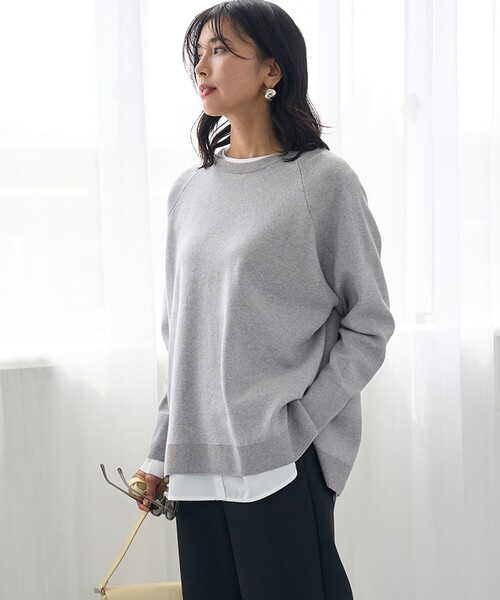「UNFILO」 長袖ニット LARGE ピンク レディース_画像4