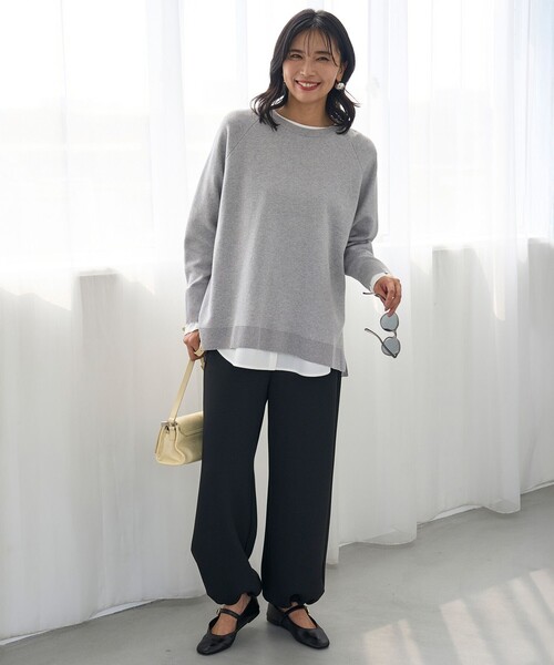 「UNFILO」 長袖ニット LARGE ピンク レディース_画像6