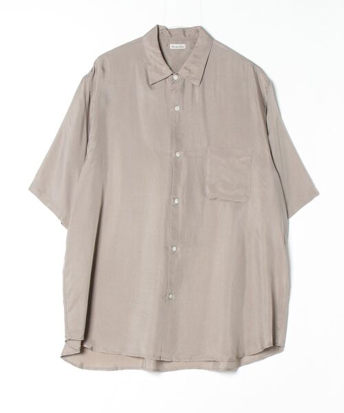「Steven Alan」 半袖シャツ S ブラウン メンズ_画像2