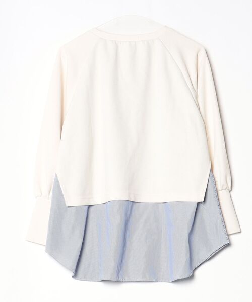 「BEAMS HEART」 長袖カットソー - ホワイト レディース_画像2