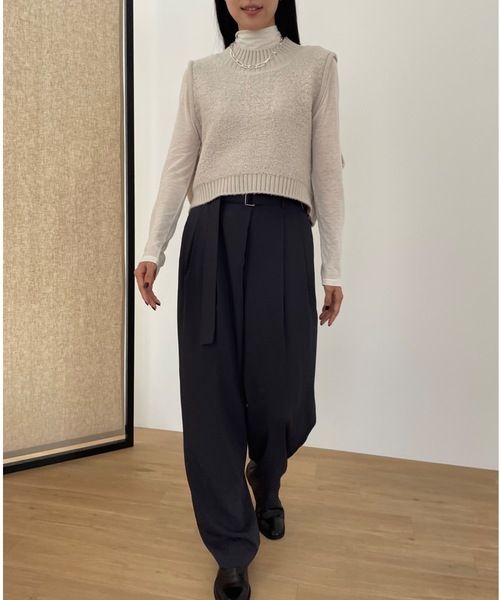 「Didot.showroom」 ニットベスト FREE グレー レディース_画像5