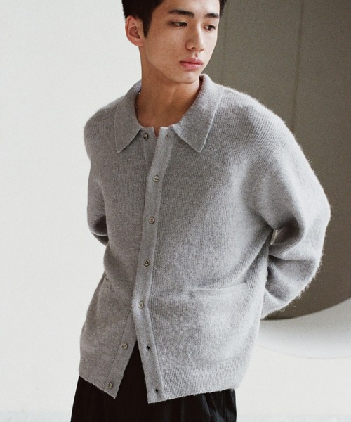 WYM LIDNM 「WYM LIDNM」 ニットカーディガン L ネイビー メンズ