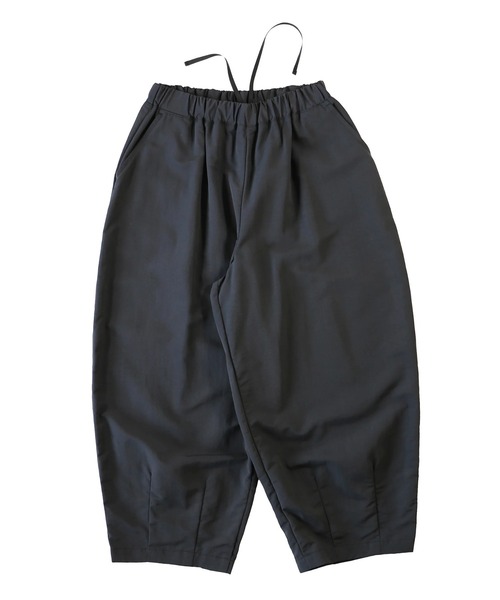 【サイズ2】HARVESTY ブラック ワイドパンツ HARVESTY（ハーベスティ） ワイドパンツ パンツ EASY CIRCUS PANTS