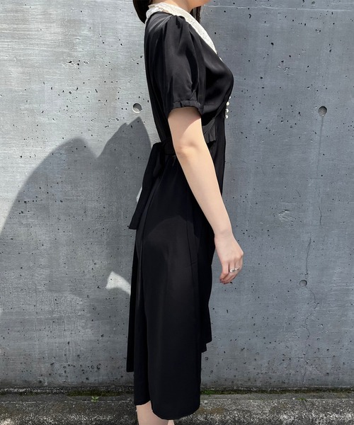「titty&Co. PETIT」 半袖ワンピース MEDIUM ブラック レディース_画像6