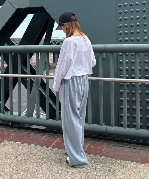 I-SOOK（アイスー） tシャツ クロップドスタンダードロングTシャツ(eri