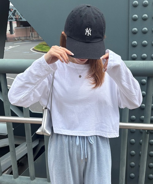 トップス eri I-SOOK（アイスー） tシャツ クロップドスタンダードロングTシャツ(eri
